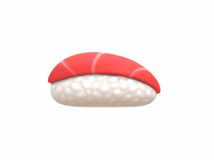 cartoon sushi Modelo 3D