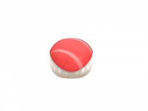 cartoon sushi Modelo 3D