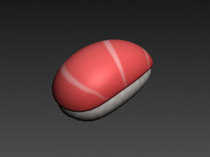 cartoon sushi Modelo 3D