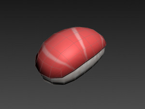 cartoon sushi Modelo 3D