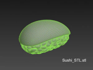 karikat&uuml;r suşi 3D Model