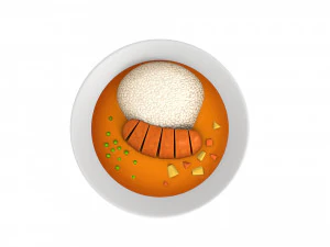 curry and rice 3D Model