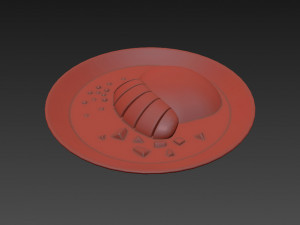 curry and rice 3D Модель