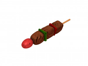 bbq skewer 3D मॉडल