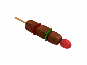 bbq skewer Modelo 3D