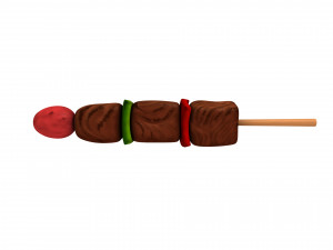 bbq skewer Modelo 3D