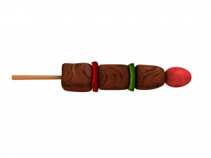 bbq skewer Modelo 3D