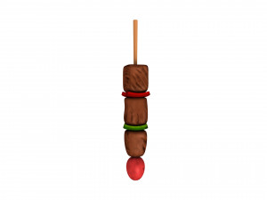 bbq skewer Modelo 3D