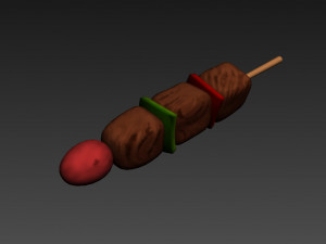 bbq skewer Modelo 3D