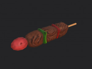 bbq skewer Modelo 3D