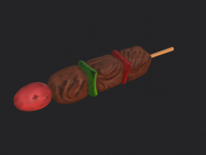 bbq skewer Modelo 3D