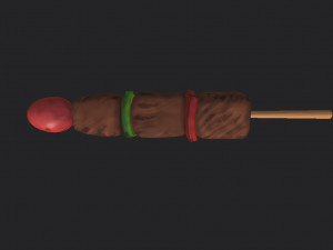bbq skewer Modelo 3D