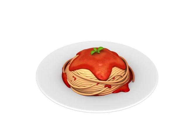 spaghetti 3D Model .c4d .max .obj .3ds .fbx .stl .blend 