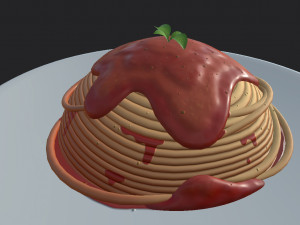 cartoon food pack 2 Modello 3D