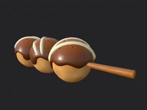cartoon food pack 2 3D Model