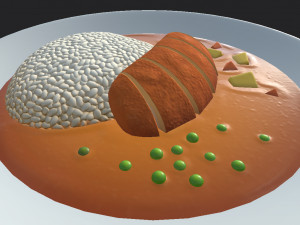 cartoon food pack 2 Modello 3D