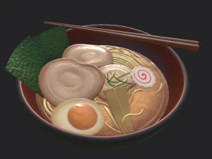 cartoon food pack 2 3D Model