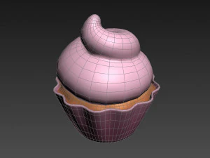 bolinho Modelo 3D