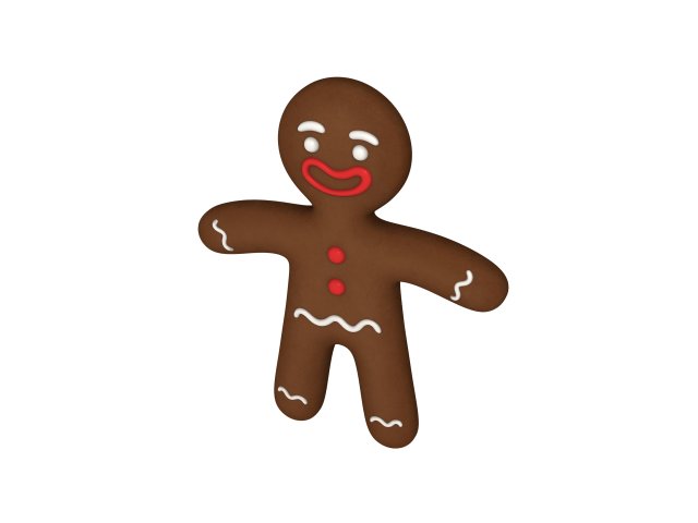 gingerbread Modelo 3D .c4d .max .obj .3ds .fbx .stl .blend 