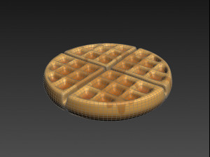 waffle 3D मॉडल