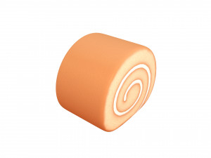 3d cake roll model 3D 模型