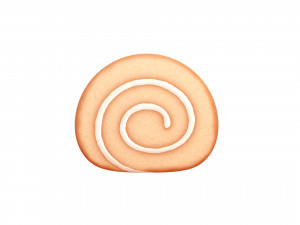 3d cake roll model 3D 模型