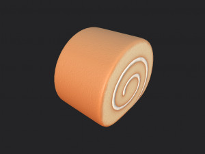 3d cake roll model 3D 模型