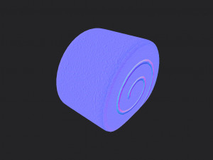 3d cake roll model 3D 模型