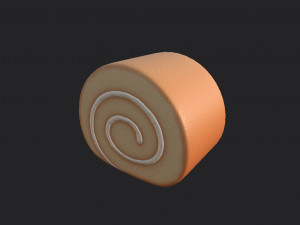 3d cake roll model 3D 模型