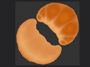 croissant 3D Model