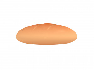 french bread 3D Model