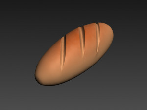 french bread 3D Model
