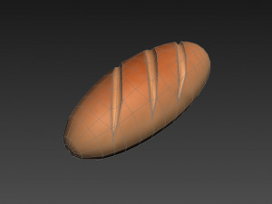 french bread 3D Model