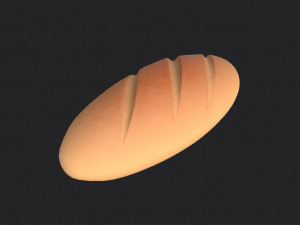 french bread 3D Model
