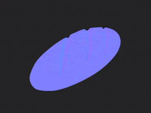 french bread 3D Model
