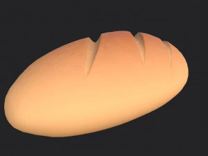 french bread 3D Model