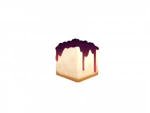blueberry cheesecake 3D Model