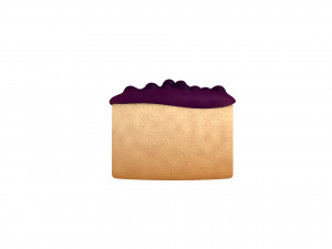 blueberry cheesecake Modello 3D