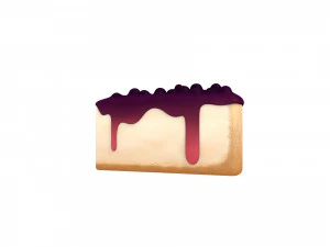 blueberry cheesecake 3D Model
