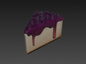 blueberry cheesecake Modello 3D