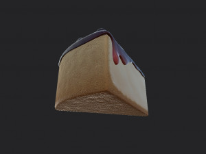 blueberry cheesecake Modello 3D