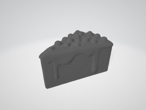blueberry cheesecake Modello 3D