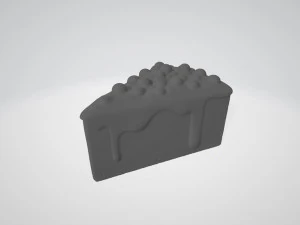 blueberry cheesecake 3D Model