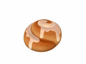 cinnamon roll Modelo 3D
