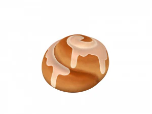 rolo de canela Modelo 3D