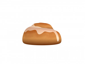 cinnamon roll 3Dモデル