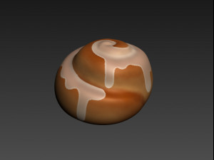 cinnamon roll 3Dモデル