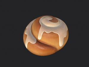 cinnamon roll 3Dモデル
