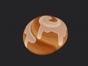 cinnamon roll 3Dモデル