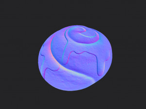 cinnamon roll 3Dモデル
